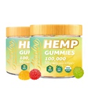 Gummies de chanvre HOOLOO 100 000mg pour le soutien de lit de Deep Sound et le soulagement du confort, vitamine Oméga 3 infusée de gummy fruitée, fabriqué aux États-Unis