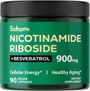 Satoomi NAD Supplement with Liposomale Nicotinamide Riboside 900 mg NR, Resvératrol, Quercetin - 90 Compte