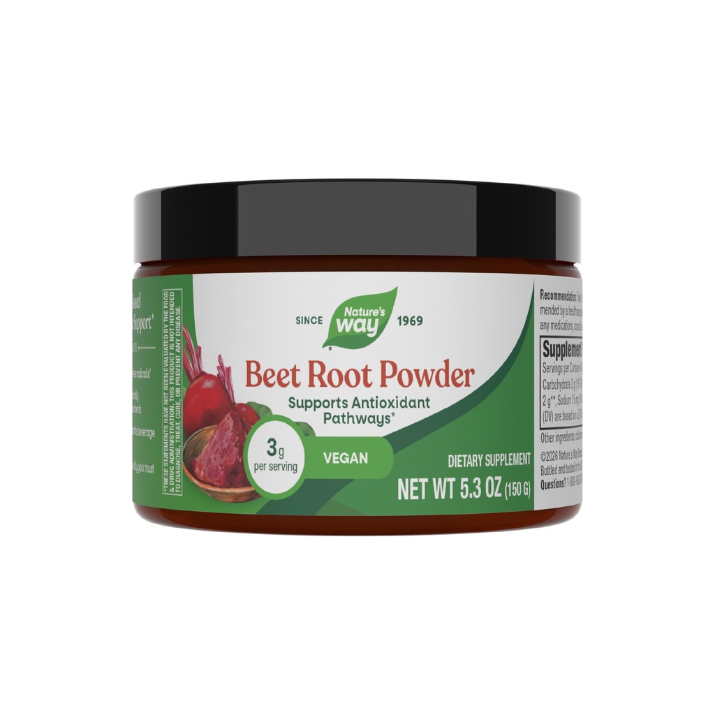Nature's Way Beet Root Powder, soutient les sentiers antioxydants*, 5 Oz