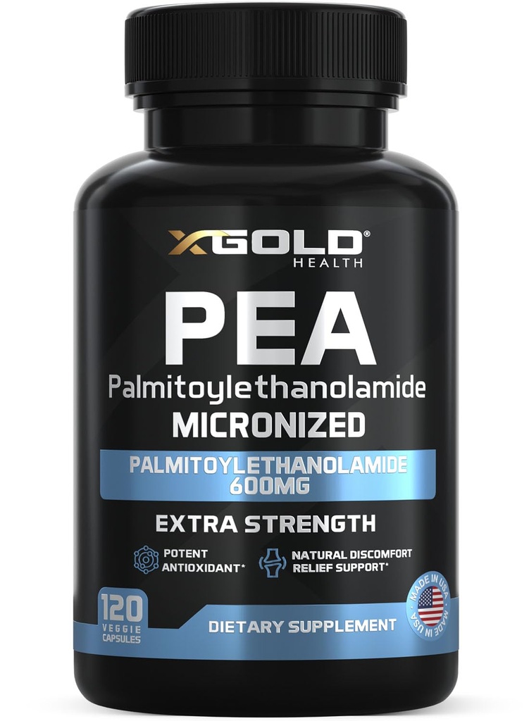 Supplément de pois Palmitoyléthanolamide 600 mg de pois micronisés 99 % hautement purifiés et biodisponibles