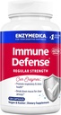 Enzymedica, Immune Defense, Force régulière, Enzymes protéolytiques pour le support immunitaire, 120 Compte