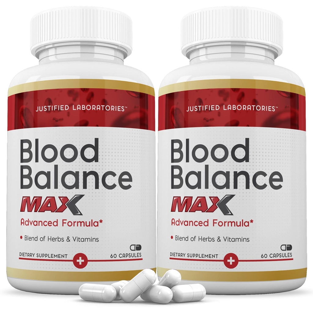 Laboratoires Justifiés (2 Pilules de supplément de formule de bilan sanguin Max 1295MG) 120 Capsules