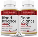 Justified Laboratories (2 Pack Blood Balance Max 1295MG Formula Supplement Pills 120 Capsules