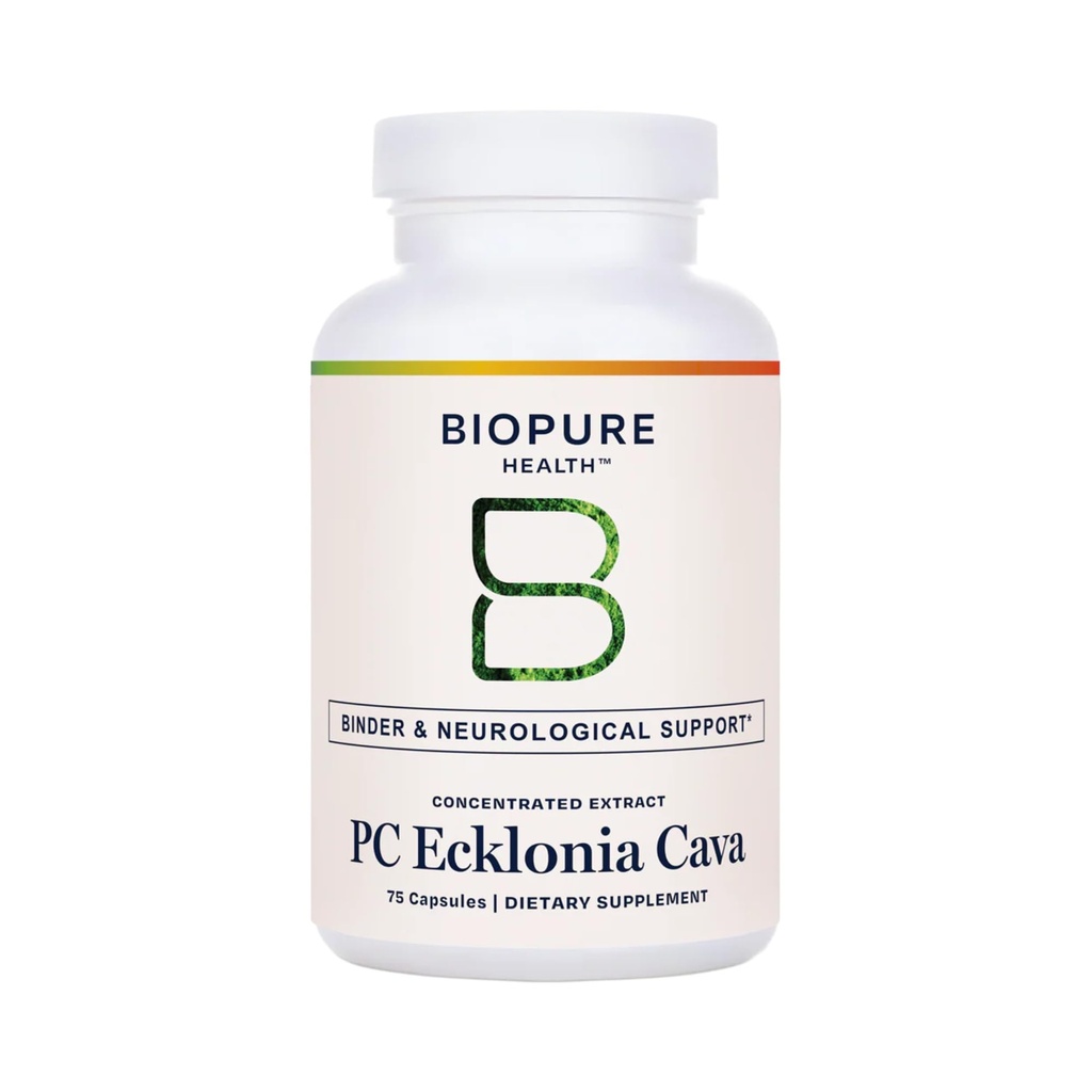 BioPure PC-Ecklonia Cava – Potent Brown Algae Extrait botanique riche en polyphénols et 71 minéraux traces qui soutiennent la fonction neurologique, la circulation et le bien-être global - 75 capsules végétales