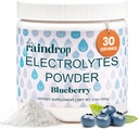 Poudre d'électrolytes, Flaveur de bleuets- No Added Sugar Hydratation Drink Mix- Sans gluten avec Citrate de potassium- Sports Hydratation