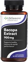 LifeSeasons Essentials - Supplément d'extrait de Bacopa - Soutien Mémoire et attention mentale - Promotion d'une réponse au stress en santé - Boost Fonction cognitive - 900mg par portion - 60 Capsules
