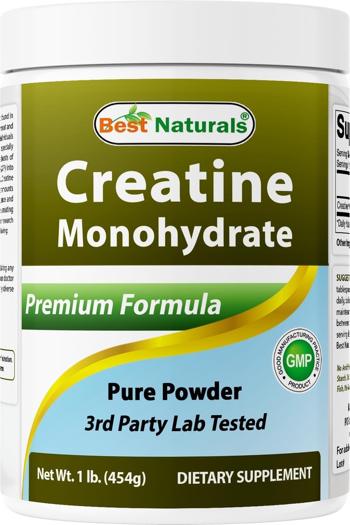 Meilleurs naturels Créatine monohydraté 1 Lb poudre pure (1 LB (paquet de 1))