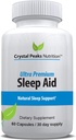 Natural Sleep Aid - Herbal Sleep Supplement Made with Valerian Root, Melatonin, Chamomile, Magnesium – Recommended for Difficulty Sleeping - Adult Extra Strength Sleeping Pills. 60 Vegan Capsules