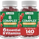 YUM-V'S B Complex Gummies with Vitamin C (70 Count, 2-Pack)