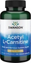 acétyl L-Carnitine 500 mg 100 Caps par Swanson Premium