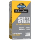 Garden of Life Dr Formulé Probiotiques 100 Million CFU Pre + Pro + Postbiotiques - Extra Strength Digestive & Immune Support pour les hommes et les femmes, la pomme de terre, l'acacia, les métabolites postbiotiques, 30 Capsules