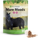 Herbes argentées Mare Moods Horse Calming Supplément - Natural Hormone Balance & Calme pour les chevaux - Herbal Horse Suppléments pour l'humeur et le soutien de la reproduction - 1 lb 60 jours