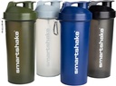 Smartshake Lite 4-Pack Protein Shaker Bouteille 1000 ml de 34 oz - Vis étanche - BPA Gratuit – Unisexe - Mist Gray, Vert de l'Armée, Noir, Bleu marine