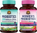 Vitalitown Probiotic Bundle (Pack of 2) | Probiotics 120 Billion CFUs (Item 1) & Women’s Probiotics (Item 2) | Shelf Stable, Once Daily | Gut, Immune, Vaginal Health | 60 Capsules | 30 Day Supply Each