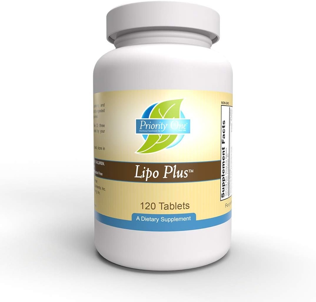 Priority One Vitamins Lipo Plus 120 Tablets - Designed to Help Maintain Healthy Liver Function.*
