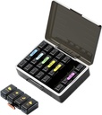 Organisateur hebdomadaire de pilules 4 fois par jour, grand compartiments Pill Box 4X 7 jours, organisateur de médicaments cas de pilules pour pilules/vitamines/huiles de poisson/médication/Suppléments (noir)