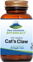 Pure Mountain Botanicals Cat’s Claw Capsules - 90 Kosher Vegan Caps with 1000mg Peruvian Cats Claw Uncaria Tomentosa Herbal Supplement