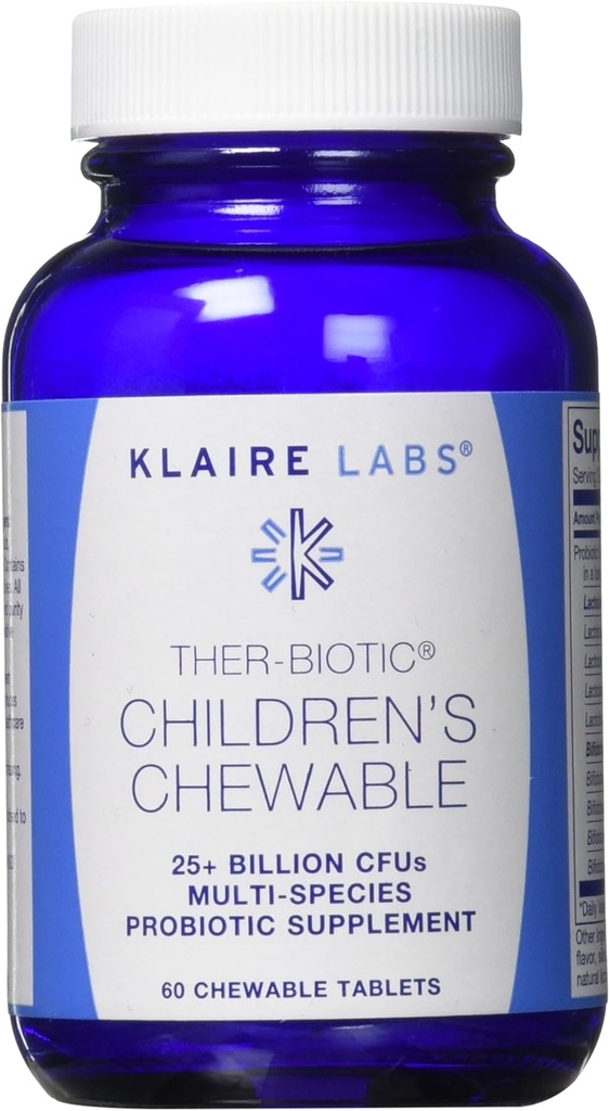 Klaire Labs Ther-Biotic Children Chewable, 60 comte