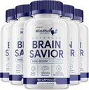 (5 Pack) Wellness Awareful Capsules Cerveau Saveur Avancé Pills, Supplément Esprit Sauveur Cerveau Boost pour la Cognition et Focus, Critiques Cerveau Sauveur, Supplément Cerveau Bien-Être Avancé (300 Capsules)