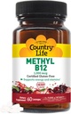 Country Life Méthyl B-12 Capsules, 1000 Mg, 60 Nombre