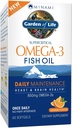 Garden of Life Fish Oil Omega 3 EPA/DHA for Natural Brain Function, Heart & Mood, 850mg Fatty Acid Supplements, Minami - Orange Flavor Ultimate Once Daily, 60 Softgels | Two Month Supply, Gluten Free