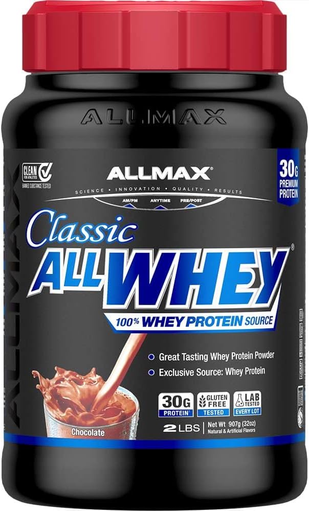 ALLMAX Nutrition AllWhey Classic 100 Whey Protein Chocolat 2 lbs 907 g