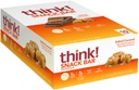think! Protein Bars with Chicory Root for Fiber, Salted Caramel, Snack Bars without Artificial Sweeteners, 1.4 Oz, 10 Ct
