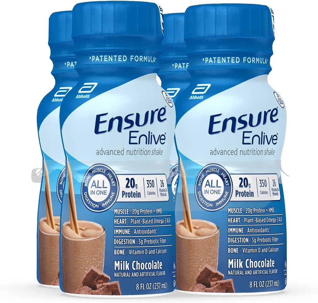 Assurez-vous d'en vivre le repas de remplacement Shake, 20g de protéines, 350 calories, la nutrition avancée de protéines Shake, chocolat au lait, 8 Fl Oz (paquet de 4)