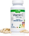 NF Sports Vitamine C 1000 mg soutient le système immunitaire, la formation de collagène, l'absorption de fer, et les dents, végétalien, sans gluten, 60 capsules végétales