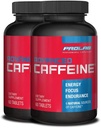 ProLab Nutrition Advanced Caffeine 200mg, Comprimés naturels de caféine à action rapide avec extrait de thé vert, énergie propre, concentration mentale (60 comtes (paquet de 2))