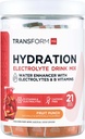 Transformer le mélange de boisson d'hydratation HQ (21 paquets à usage unique, punch de fruits) - Mélange de supplément d'hydratation avec des vitamines et des électrolytes