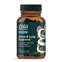 Gaia Herbs Sinus & Lung Supreme - Supplément de soutien pulmonaire pour la santé respiratoire - Sinus Support -Vegan, sans gluten et sans lait - Formule végétale - 60 capsules