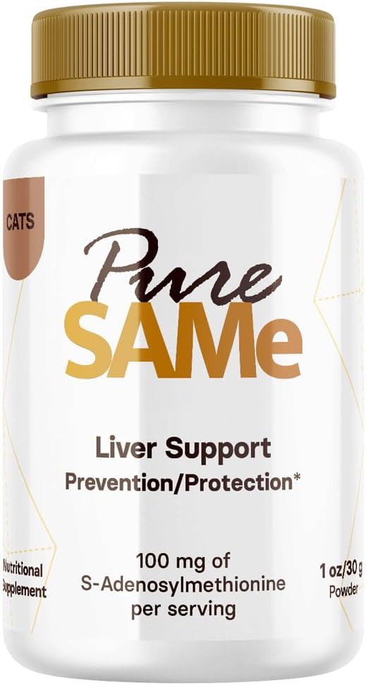 Support du foie pur du même type pour les chats - Supplément du foie aromatisé au poulet pour les chats afin de promouvoir la fonction hépatique optimale, la santé cognitive et la vitalité - Support hépatique du chat avec 20% Pure Same (1oz)