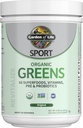 Jardin de la vie Sport Nutrition Verts et superaliments Poudre pour femmes et hommes - Non aromatisé, Mélange biologique - Spiruline, Fruits, Vitamines, Pré & Probiotiques, Champignons, Suppléments Athlétiques, 30 portions
