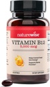 NatureWise Vitamine B12 5000 mcg - Extra Strength - Supplément pour soutenir les niveaux d'énergie, la clarté mentale, la santé du système nerveux - Facile à avaler, sans soja et sans gluten, sans OGM - 60 softgels