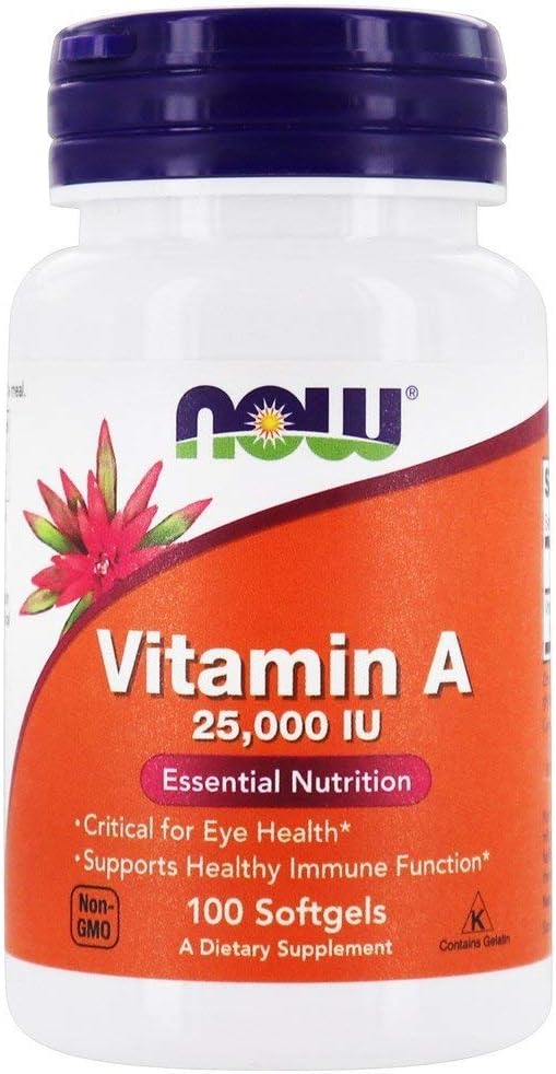 Nourriture - Vitamine A 25000 UI - 100 softgels
