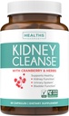 Kidney Cleanse Detox (Non-GMO) Support Healthy Urinary Tract- Powerful VitaCran Cranberry Extract & Herbs – Healthy Kidney Support Supplement - 60 Vegetarian Capsules (No Pills)
