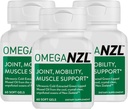 Supplément de soutien pour joint Omega-3 original, Meilleur soulagement des muscles naturels, Capsules d'huile de moules lipées vertes, 180 Softgels, Pas d'arrière-goût de poisson