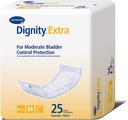 Dignité Liner d'incontinence supplémentaire pour les hommes et les femmes - Plaquettes de fuite Bladder, Absorbance modérée - Taille unique convient le plus, 4 po x 12 po, 25 comte, 1 paquet