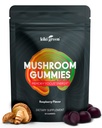 Gommies de champignons verts KIKI avec la Mane du Lion et 9 superaliments adaptogènes mélange - Chaga, Red Reishi, Cordyceps, Shiitake, Black Fongus.