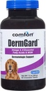 Kala Health Comfort DermGard Skin and Coat Supplement for Dogs, 60 Compte, soutient une peau saine, brillant et de réduire l'effusion excessive, contient MSM, huile de poisson et oméga 3, 6 et 9 acides gras essentiels
