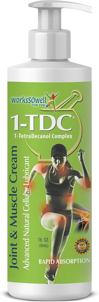 Crème de soulagement des articulations et des muscles 1tdc - Utilisation sur le dos, le genou, le cou, l'épaule, la hanche - Apaisant les articulations, les muscles et les blessures en 5-10 minutes - Relaxeur - 16 oz