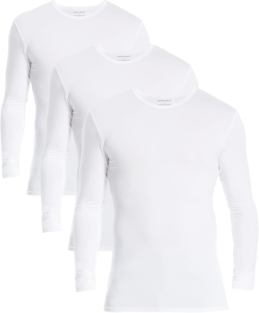 Sous-vêtements Thermiques Comfneat Homme 3-Pack Long Sleeve Base Layer