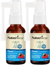 NaturaNectar - Spray de gorge de propolis d'abeille - Agent unique de soulagement et de bien-être de la gorge - Spray de gorge de propolis d'abeille brésilienne - Apiculture éthique - Miel Bee Berry Flavor (2-Pack, 1.06 Fl Oz.)