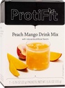 PROTIFIT - Mélange de poudre de fruits à haute teneur en protéines, 15g de protéines, faible teneur en calories, sans sucre, compatible avec les protéines idéales, 7 portions par boîte (mangue de pêche)
