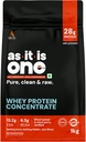 AS-IT-IS Nutrition Whey Protein Concentrate 80% - 1kg/35.2 Oz Cross-flow Microfiltered | Unflavoured | Tested for Purity | Non-gmo and Gluten-free No Preservatives