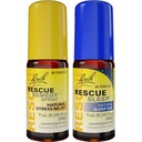 Bundle de jour et de nuit, vaporisateur de récupération de Bach RESCUE, anti-stress naturel [et] vaporisateur de sommeil de RESCUE, aide naturelle au sommeil - 2-Pk, Essence de fleurs homéopathiques, Vegan, 7mL Ea