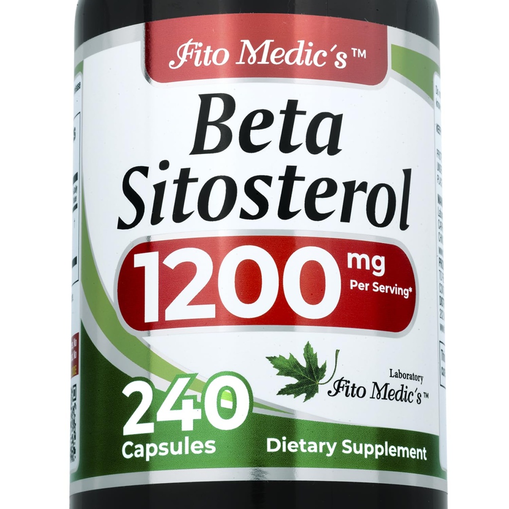 Laboratoire bêta sitostérol de la plante stérols de la plante de 240 capsules de 1200 mg de bêta sitostérol supplément de l'absorption ultra élevée.