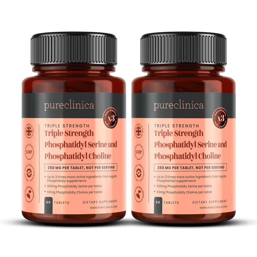 Triple force Phosphatydyl Sérine et Phosphatidyl Choline x 120 comprimés (2 bouteilles de 60 comprimés)