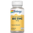 Solaray Bio Zinc 15 mg Complexe triple Zinc pour un système immunitaire sain, soutien de la fonction endocrine et cellulaire